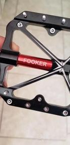 img 5 attached to Enhance Your Ride With FOOKER Non-Slip Mountain Bike Pedals: Durable Platform Design With Needle Roller Bearing