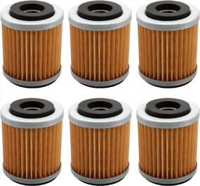 img 4 attached to High-Performance Oil Filter For Yamaha YFM350X Warrior 350, FM350FW Big Bear 350, YFM400 Big Bear 400, WR426F, And WR400F - Compatible With KN-142, HF 142 Filters
