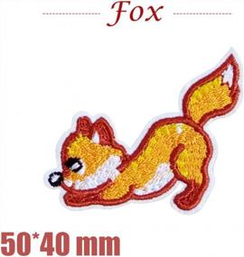 img 2 attached to 5 Pcs Cute Fox Embroidery Applique Patches - Iron/Sew On For Men, Women, Boys, Girls & Kids!