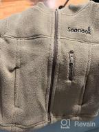 картинка 1 прикреплена к отзыву Флисовая куртка с капюшоном на молнии для малышей для мальчиков и девочек: уютная детская верхняя одежда Snonook! от Justin Sharp