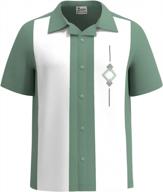 mens cuban style bowling shirt, lucky paradise trovato vintage camp shirt logo