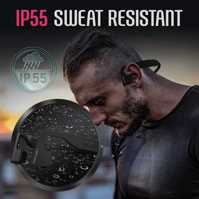 img 2 attached to 🎧 Revolutionary Bluetooth Bone Conduction Headphones - Enhance Your Smart Cycling and Sports Experience with Open Ear Stereo Sound, Wireless Bluetooth Audio, and Advanced Bone Induction Technology - Black (PSWBT550.5)