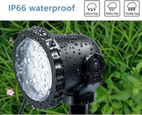 img 2 attached to Illuminate Your Outdoor Paradise With 8-Pack 24W LED Landscape Spotlights - IP66 Waterproof, Warm White And Low Voltage