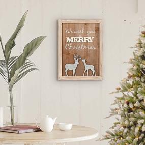 img 1 attached to Add Festive Charm With Valery Madelyn Rustic Christmas Wall Sign - Perfect For Living Room, Dining Room, Or Front Door Décor!