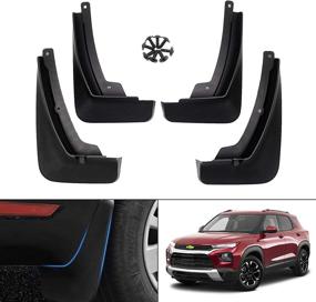 img 4 attached to 🚗 2021 2022 Chevy/Chevrolet Trailblazer Mud Flaps Splash Guards - Custom Fit Accessories for Mudguard Fender Flares - Front and Rear Mud Guard Set (Pack of 4)