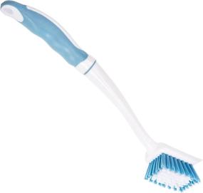 img 2 attached to 🧼 Carlisle Ergonomic Angled Dish/Sink Brush, Blue - 11.5" Overall Length - 361014100