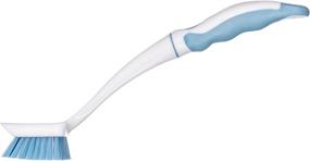 img 1 attached to 🧼 Carlisle Ergonomic Angled Dish/Sink Brush, Blue - 11.5" Overall Length - 361014100