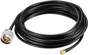 img 4 attached to 20Ft RP-SMA Male To N Male WiFi Antenna Extension Cable Coax RG58 - Eightwood
