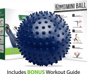 img 3 attached to 9-Inch URBNFit Pilates Ball For Yoga, Barre, Physical Therapy, Stretching & Core Fitness - Small Exercise Bender & Massager Ball With Workout Guide To Improve Posture And Relieve Back Pain.