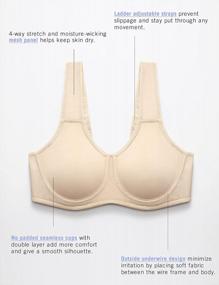 img 2 attached to Maximize Performance With SYROKAN Women'S High Impact Plus Size Sports Bra - Underwire And Adjustable Straps For Maximum Control