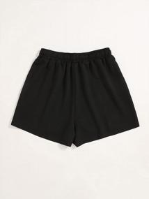 img 3 attached to Cool And Comfy: Women'S Color Block Elastic Shorts For Running And Casual Wear With Handy Pockets