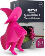 ototo agatha spatula holder and spoon rest - fun kitchen gadget for homecooks - heat-resistant, bpa-free cooking utensil holder for stove top and countertops - perfect gift for foodies logo