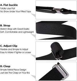 img 1 attached to Invisible Stretch Elastic Buckle Dresses Women's Accessories and Belts