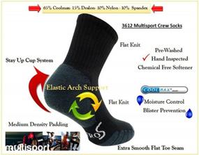 img 1 attached to Perform At Your Best With Eurosock Sport Specific Athletic Socks - Moisture Management, Padded, Arch Support, And Extra Smooth Seams - Style 3612