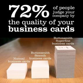 img 2 attached to Buttonsmith Custom Ultra Thick Printed Business Cards - 3.5"X2" - Quantity 500 - Double-Sided, 32 Pt Smooth Touch Black Edge - Elegant - Made In The USA