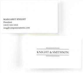 img 4 attached to Buttonsmith Custom Ultra Thick Printed Business Cards - 3.5"X2" - Quantity 500 - Double-Sided, 32 Pt Smooth Touch Black Edge - Elegant - Made In The USA