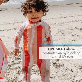 img 2 attached to UPF 50+ Girls Long Sleeve Sunsuit - SwimZip (Multiple Colors)