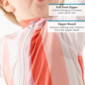 img 1 attached to UPF 50+ Girls Long Sleeve Sunsuit - SwimZip (Multiple Colors)