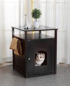 img 3 attached to 🐱 Transform Your Space with the Merry Pet Cat Washroom/Night Stand Pet House – Hidden Litter Box Furniture!