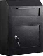 kyodoled wall mounted depository drop safe: secure anti-fishing steel mailbox with key lock, heavy duty security storage for home and business use logo