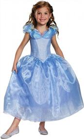 img 1 attached to Cinderella Deluxe Movie Costume For Kids, Small (4-6X)