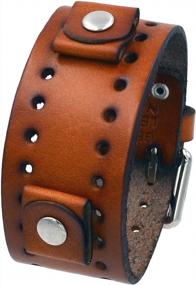 img 2 attached to Nemesis BN 🕰️ B Brown Leather Wristwatch