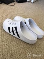 img 1 attached to Adidas Adilette White Black Men's Athletic Shoes: Unisex Adult Design review by John Souza