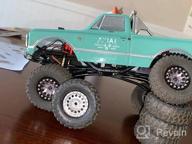 img 1 attached to INJORA 1.0 Tires And Beadlock Wheel Rims Set For 1/18 TRX4M 1/24 RC Crawler Car Axial SCX24 AXI90081 AXI00001 Upgrade Parts(Silver＆Green) review by Naomi Snyder