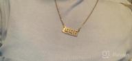 img 1 attached to Gold/Silver Stainless Steel Number Pendant Necklace - Birth Year Necklace for Women, Boys, and Girls - 1990 to 2010 Birthday review by Tim Thuss
