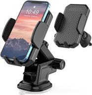 3-in-1 car phone mount: dashboard, air vent, windshield cradle for iphone 13 pro max mini 12 11, samsung galaxy s22 plus ultra a13 a03s a01 a42 a53 5g, oneplus 9 8t 8 7 7t/nord n10 n100 logo