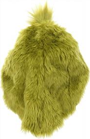 img 1 attached to Adult And Teen Grinch Plush Mask With Moving Mouth For Dr. Seuss Costume