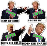 🚗 100pcs biden trump stickers: gas pump bumper parody vinyl stickers for car laptop window waterproof логотип