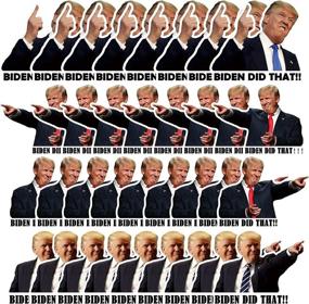 img 2 attached to 🚗 100PCS Biden Trump Stickers: Gas Pump Bumper Parody Vinyl Stickers for Car Laptop Window Waterproof