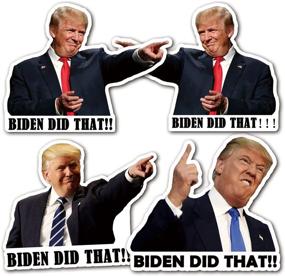 img 3 attached to 🚗 100PCS Biden Trump Stickers: Gas Pump Bumper Parody Vinyl Stickers for Car Laptop Window Waterproof