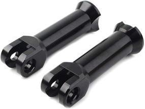 img 2 attached to Harley Softail Street Bob Rear Foot Pegs: Newsmarts Black Footrest Assembly (2018-2020)