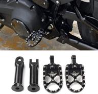 harley softail street bob rear foot pegs: newsmarts black footrest assembly (2018-2020) логотип