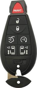 img 3 attached to 🔑 Key Fob Case Cover - Compatible with Dodge Ram 1500 2500 3500 Grand Carava Durango Grand Caravan Journey, Jeep Grand Cherokee, Chrysler Town Country - Shell for Remote Control Key Fob Replacement