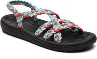 comfortable sandals lightweigh warerproof vacation women's shoes : athletic logo