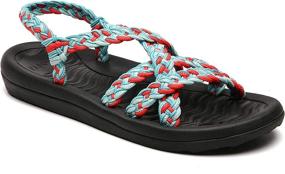 img 4 attached to Comfortable Sandals Lightweigh Warerproof Vacation Women's Shoes : Athletic