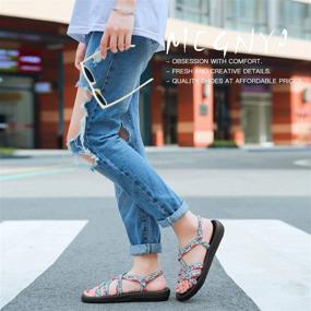 img 3 attached to Comfortable Sandals Lightweigh Warerproof Vacation Women's Shoes : Athletic