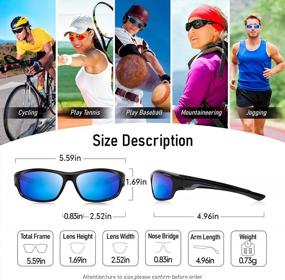 img 1 attached to UV-Protected Bircen Sport Sunglasses With Polarized Lenses For Driving, Fishing, And Cycling, Ideal For Men And Women