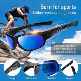 img 3 attached to UV-Protected Bircen Sport Sunglasses With Polarized Lenses For Driving, Fishing, And Cycling, Ideal For Men And Women