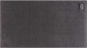img 1 attached to Quick-Dry Diamond Jacquard Hand Towels Set By Everplush - Charcoal, 4 Pack (16 X 30 Inches)