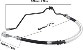 img 1 attached to High-Quality WMPHE Power Steering Pressure Hose Assembly for Honda Odyssey V6 3.5L 2008-2010 - OEM 53713SHJA02 Replacement