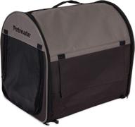 🐾 convenient petmate portable pet home: dark taupe/coffee grounds brown - a portable haven for your furry friend логотип