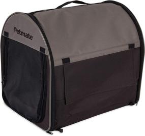 img 4 attached to 🐾 Convenient Petmate Portable Pet Home: Dark Taupe/Coffee Grounds Brown - A Portable Haven for Your Furry Friend