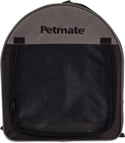 img 2 attached to 🐾 Convenient Petmate Portable Pet Home: Dark Taupe/Coffee Grounds Brown - A Portable Haven for Your Furry Friend