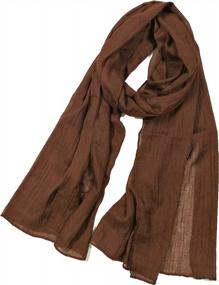 img 2 attached to Cotton Linen Scarves For Women And Men By Shanlin - Your Ultimate Style Accessory