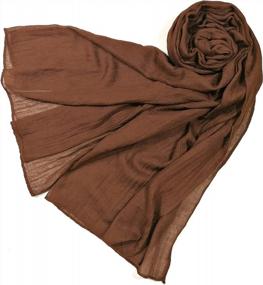 img 1 attached to Cotton Linen Scarves For Women And Men By Shanlin - Your Ultimate Style Accessory
