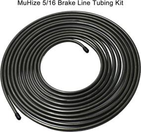 img 2 attached to 🔧 Muhize 25ft. Flexible PVF-Coated Steel Brake Line Tubing Kit - High-Quality Fuel & Transmission Line Coil